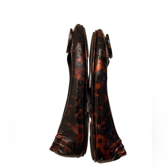 Tory Burch Minnie Ballet Flats Tortoise Patent Size 8 – Classic Foldable Style - Picture 5 of 7